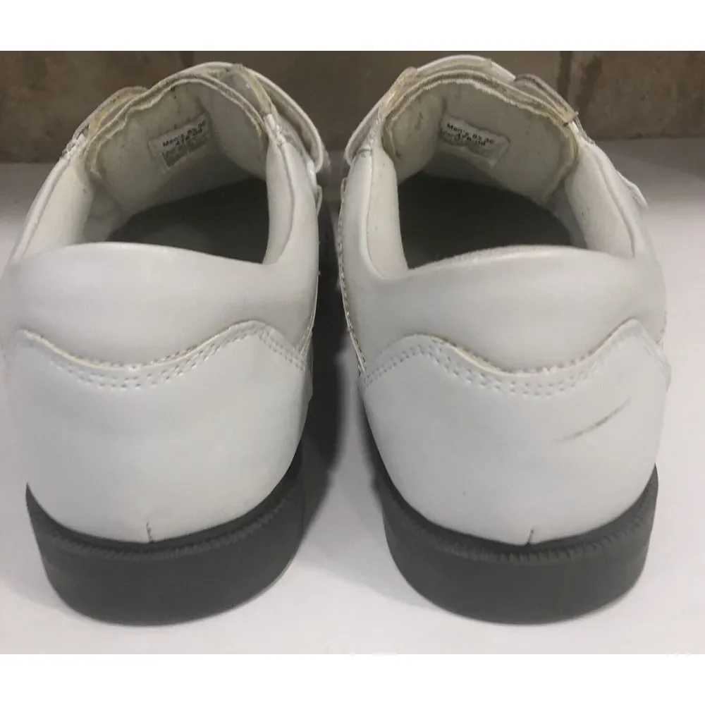 Dr Scholls White Leather Comfort Walking Shoes‎  Adjustable Strap 478-09 8.5 3E